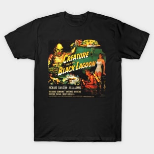 Classic Universal Horror Movie Poster - Creature from the Black Lagoon T-Shirt